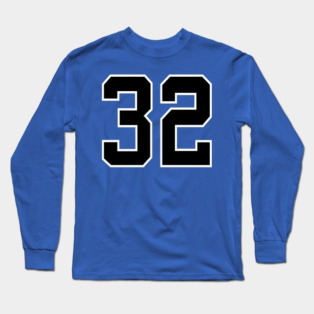 Number 32 Long Sleeve T-Shirt by colorsplash